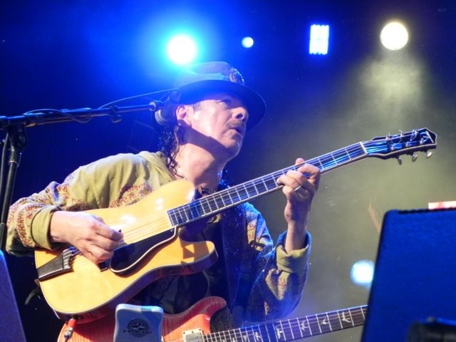 Carlos Santana, shot from Facebook