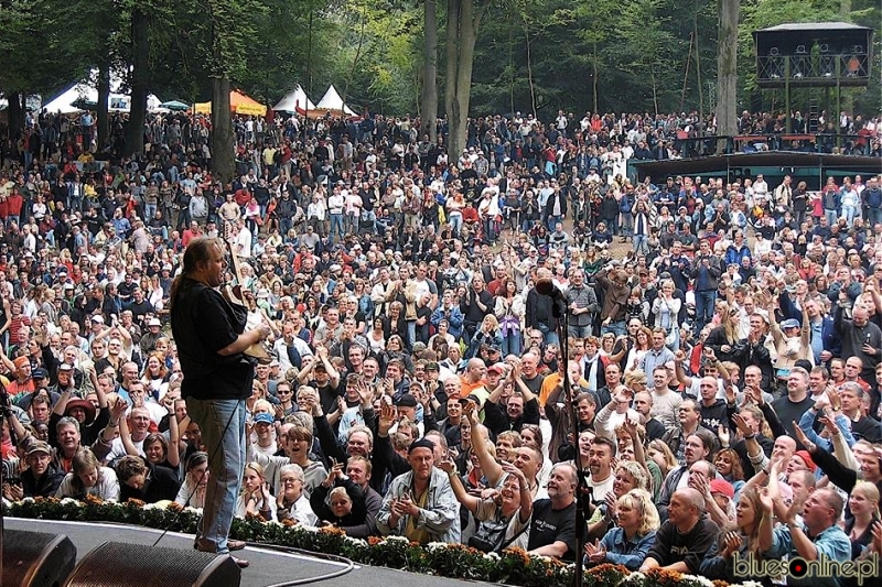 Walter Trout at open air festival in Skanderborg, Denmark