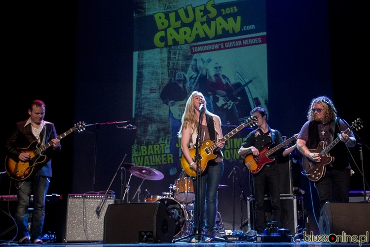 Jimmy Bowskill, Joanne Shaw Taylor and Bart Walker as a Blues Caravan 2013 live in Poland