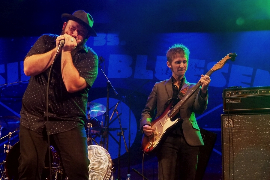 Brandon Santini and Noah Wotherspoon at 35th Jesień z Bluesem festival in Białystok, Poland