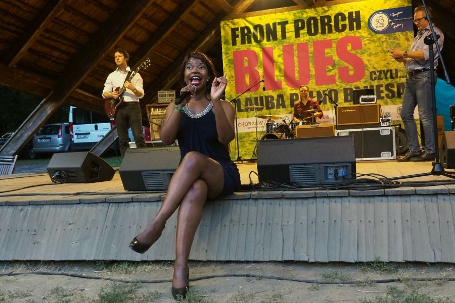 Juwana Jenkins during Front Porch Blues aka Lauba Pełno Bluesa 2017, Chorzów, Poland