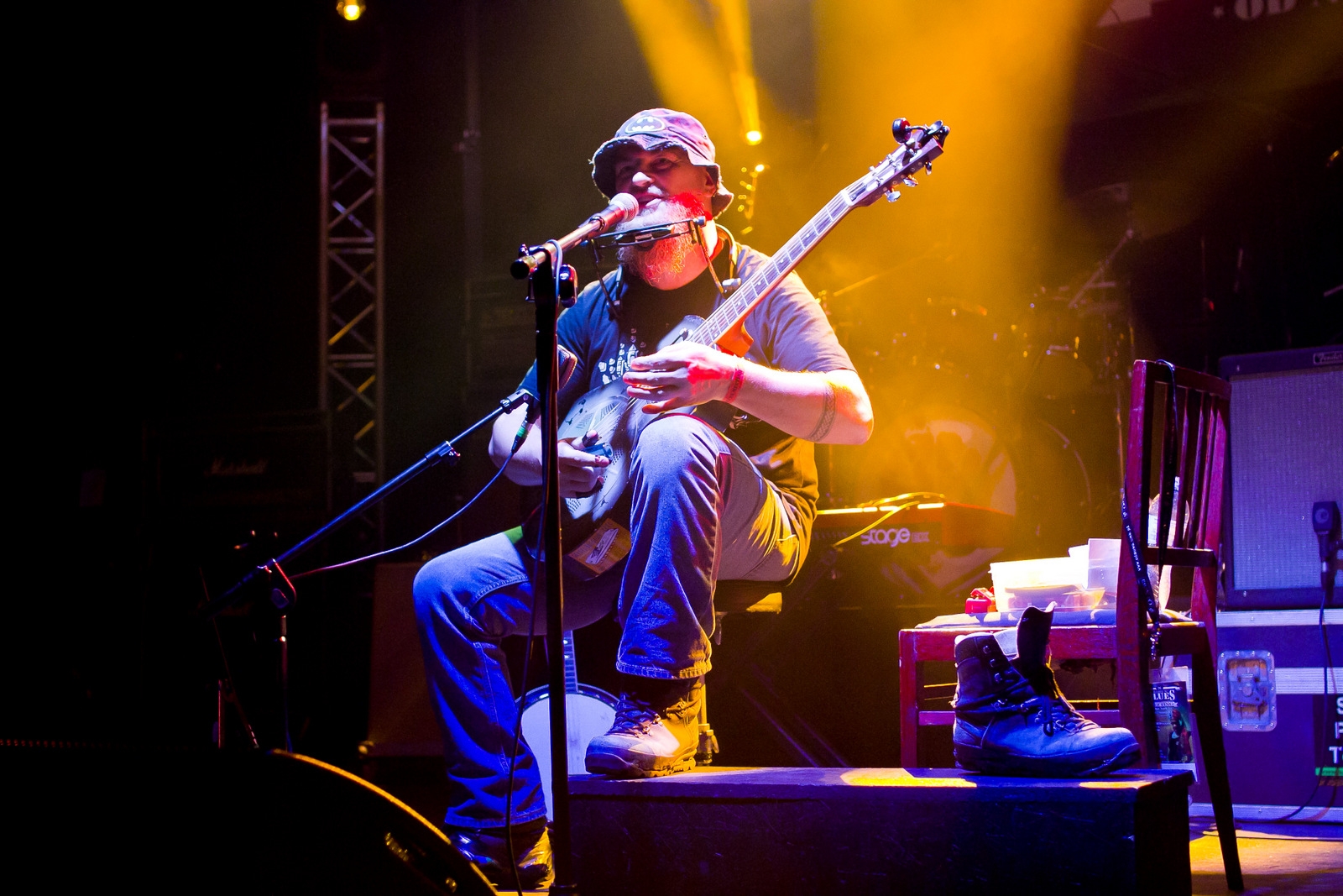 Big Joe Bone at 26. Toruń Blues Meeting 2015 by Małgorzata Małkiewicz